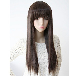 18 Inch Stock Straight Sythetic Lace Front Hair Wig
