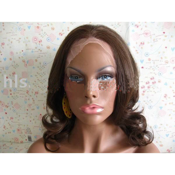 10 Inch Light Brown Stock Synthetic Lace Front Wig
