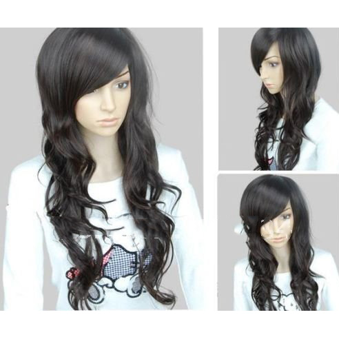 Womens Dark Cosplay Party Hair Wigs Y183