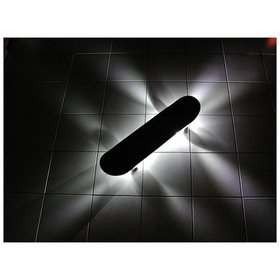 Black LED Light Plastic & Metal Scooters