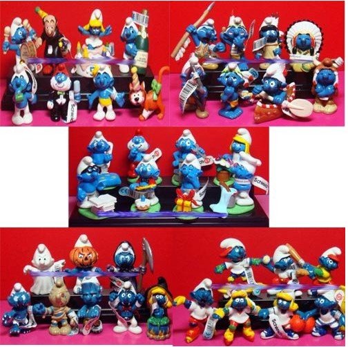 Cartoon Plastic The Smurfs Pvc Figure Set