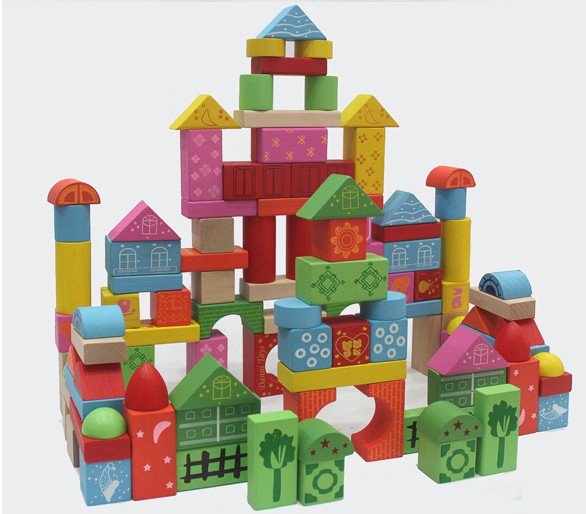 Free Shipping Children Bricks Toy, Building Sets, Blocks, Wooden Bricks