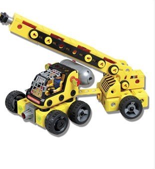 Educational Toys Puzzle Blocks BY9553 Electric Excavator Assembled Preschool Toys