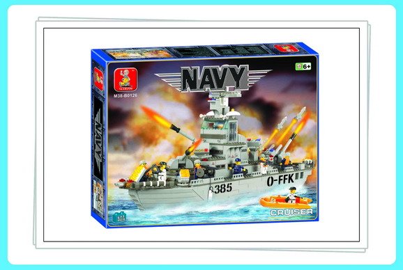 577 Pcs, Large Size Block, Cruiser, Educational Toys, Free Shipping