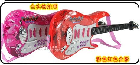 Children Cool Rock Guitar Stage Microphone Wire Instrument Toys