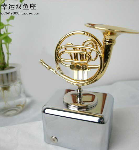 2011 Hot Trumpet Metal Horn Music Box Instrument Model Jay "The Secret"