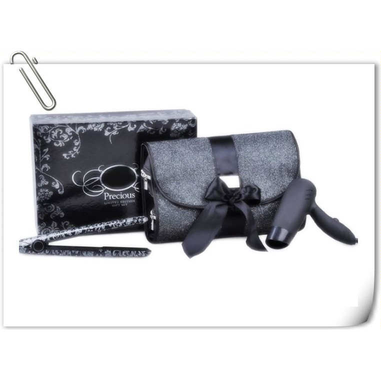 Free Shipping Christmas Precious Gift Ceramic Hair Straightener Set