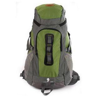 Light Green With Zippers Nylon Hiking Backpacks