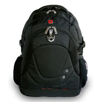 Black Round Shape With Zippers School Backpacks