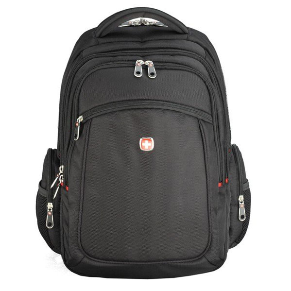 Black Many Layers In With Zipers School Backpacks