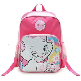 Pink Round Shape Polyester & Nylon Kids Backpacks