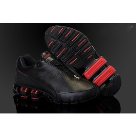 Men's Black Leather Face Basketball Bowling Shoes