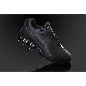 Black Leather Face Rubber Basketball Men's Bowling Shoes