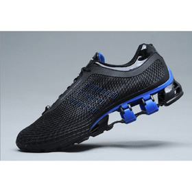 Men's Black Grid Absorb Sweat Bowling Shoes Sneakers