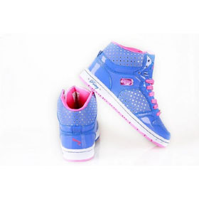 Blue With Small Holes Lace-up Women's Fitness Shoes
