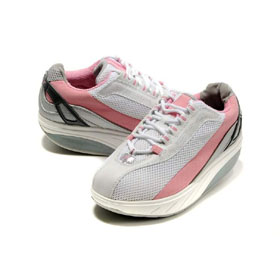 Gray & Pink Nylon With Mesh Women's Training Shoes