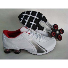 White With Gear Shape Bottom Lace-up Women's Running Shoes