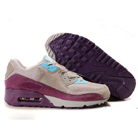 Gray With Purple Bottom Lace-up Women's Running Shoes