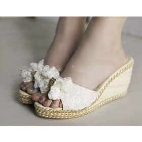 Women's New Style Rubber Fashion Kvoll Sandals Bowknot Disposable Slippers