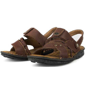 Men's Casual Rubber Outsole Leather Sandals