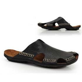 Men's Casual Leather Sewing Sandals