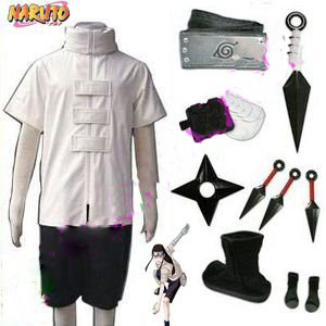 Unisex Naruto Hyuga Neji Cosplay Costume