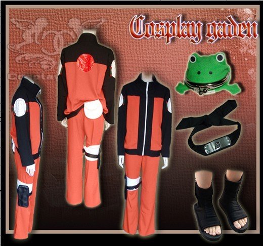 Free Shipping Hot Selling Cheap Cosplay Costume C0106 Naruto Uzumaki II