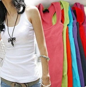 2011 Hot Sell Women Cotton Vest With Fashion Sexy