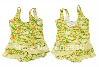Lovely Summer Children's Modern Wear Swimsuit With Simple Desgin