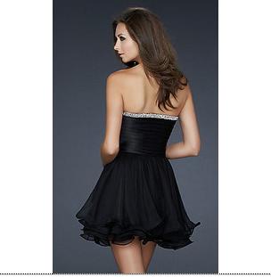 2011 Black Off-shoulder Full-Length Neckline Sleeveless Cocktail Dress