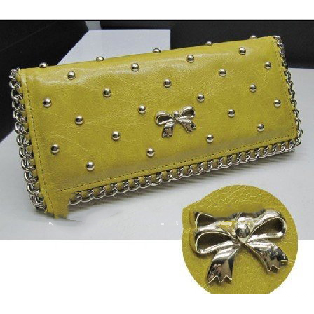 Free Shipping Hot Sell Women in Leather The Whole Bow Wallet