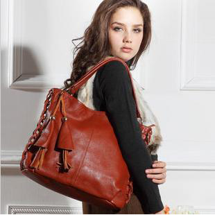 Newest Ladie's Fashion Lether Zipper Handbags, Shoulder Bag