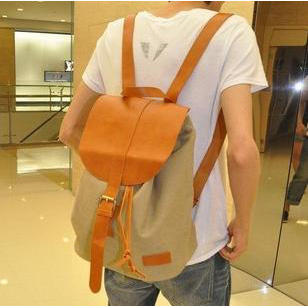 Thick Canvas with PU Leather Cloth Leisure Bags, Student Backpacks, Messenger Bags, Shoulder Bags