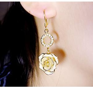 Rare Parrot 22k Gold Indian Huge Diamond Earrings