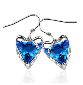 Art Deco 1920's 2.00 CT Diamond Sapphire Dangle Earrings