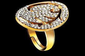 Wide Estate Large 4.20 CT Diamond 18K Yellow Gold Engagement Ring