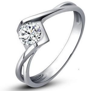 Estate Invisible Set Wedding Band Diamond Gold Ring