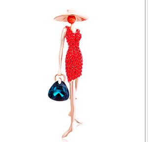 Women New Arrival Feather Hot Sale Fashion Brooch