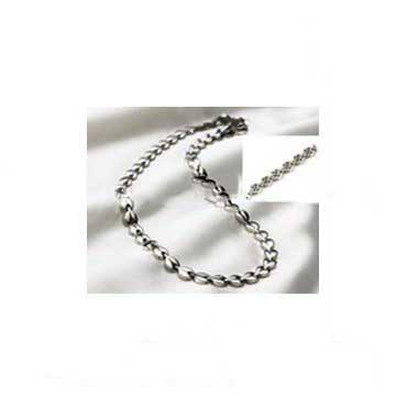Unisex Fashion Polished Shiny Germanium Titanium Necklace