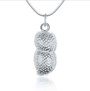 Men's Fashion Tungsten Pendant, Peanut Shape Necklace