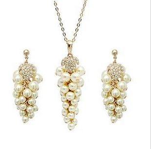 2011 Evening Necklace Jewelry Set, Gold Jewelry Set, Evening Jewelry Set