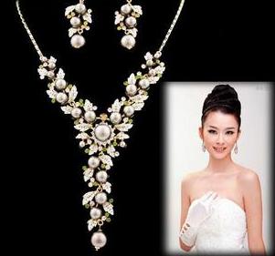 Bridal Accessories Bridal Jewelry Sets Natural Pearl Jewelry Suits