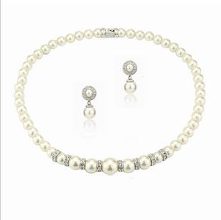 Bridal Pearl Jewelry Set / Jewellery Set New Styles Necklaces and Earrings Sets