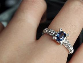 Vintage Retro Aquamarine Diamond Engagemen Cocktail Ring Platinum