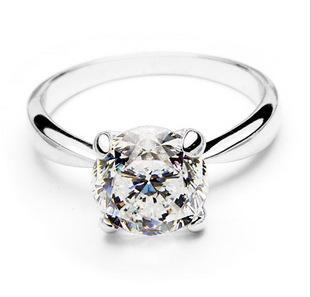 2.26 Carat Princess Diamond Engagement Ring Platinum