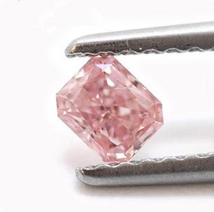 3.05 CT Radiant Fancy Intense Pink GIA Loose Diamond