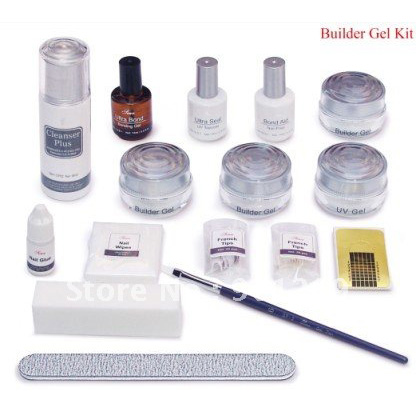 Training VCD Nail Art Acrylic UV GEL Ultra Seal Ultra Bond Zebra File UV Builder Kit