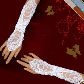 Blance Mitaine Gants / Robe De Marie / Mariage Gloves