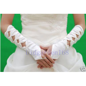 White Mitaine Gants / Robe De Marie / Mariage Gloves