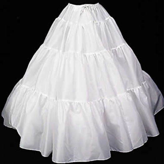 White Silk Underskirt Slip Beauty Bridal Petticoat